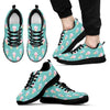 Ice Cream Cone Pastel Pattern Print Black Sneaker Shoes For Men Women-grizzshop