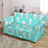 Ice Cream Cone Pastel Pattern Print Loveseat Cover-grizzshop