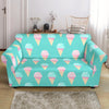 Ice Cream Cone Pastel Pattern Print Loveseat Cover-grizzshop