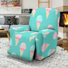 Ice Cream Cone Pastel Pattern Print Recliner Cover-grizzshop