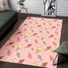 Ice Cream Cone Pattern Print Floor Mat-grizzshop