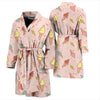 Ice Cream Cone Pattern Print Men Long Robe-grizzshop