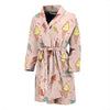 Ice Cream Cone Pattern Print Men Long Robe-grizzshop