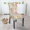 Ice Cream Cone Print Pattern Chair Cover-grizzshop