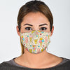 Ice Cream Cone Print Pattern Face Mask-grizzshop