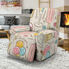 Ice Cream Cone Print Pattern Recliner Cover-grizzshop