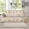 Ice Cream Cone Print Pattern Sofa Covers-grizzshop