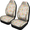 Ice Cream Cone Print Pattern Universal Fit Car Seat Cover-grizzshop