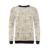 Ice Cream Cone Print Pattern Women Crewneck Sweatshirt-grizzshop