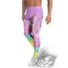 Ice Cream Dripping Pastel Print Men's Leggings-grizzshop