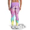 Ice Cream Dripping Pastel Print Men's Leggings-grizzshop