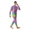 Ice Cream Dripping Pastel Print Men's Pajamas-grizzshop