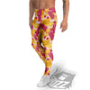 Ice Cream Fruits And Berries Print Pattern Men's Leggings-grizzshop