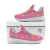 Ice Cream Pink Print Pattern White Athletic Shoes-grizzshop