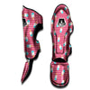 Ice Cream Pink Striped Print Pattern Muay Thai Shin Guards-grizzshop