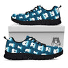 Ice Polar Bear Print Pattern Black Sneaker-grizzshop