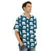 Ice Polar Bear Print Pattern Men's Hawaiian Shirt-grizzshop