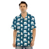 Ice Polar Bear Print Pattern Men's Hawaiian Shirt-grizzshop