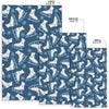 Ice Skate Pattern Print Floor Mat-grizzshop