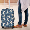 Ice Skate Pattern Print Luggage Cover Protector-grizzshop