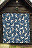 Ice Skate Pattern Print Quilt-grizzshop