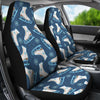 Ice Skate Pattern Print Universal Fit Car Seat Covers-grizzshop