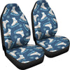 Ice Skate Pattern Print Universal Fit Car Seat Covers-grizzshop