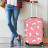 Ice Skate Pink Pattern Print Luggage Cover Protector-grizzshop