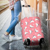 Ice Skate Pink Pattern Print Luggage Cover Protector-grizzshop