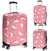 Ice Skate Pink Pattern Print Luggage Cover Protector-grizzshop