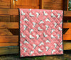 Ice Skate Pink Pattern Print Quilt-grizzshop