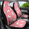 Ice Skate Pink Pattern Print Universal Fit Car Seat Covers-grizzshop