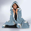 Ice Skate Print Pattern Hooded Blanket-grizzshop