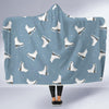 Ice Skate Print Pattern Hooded Blanket-grizzshop