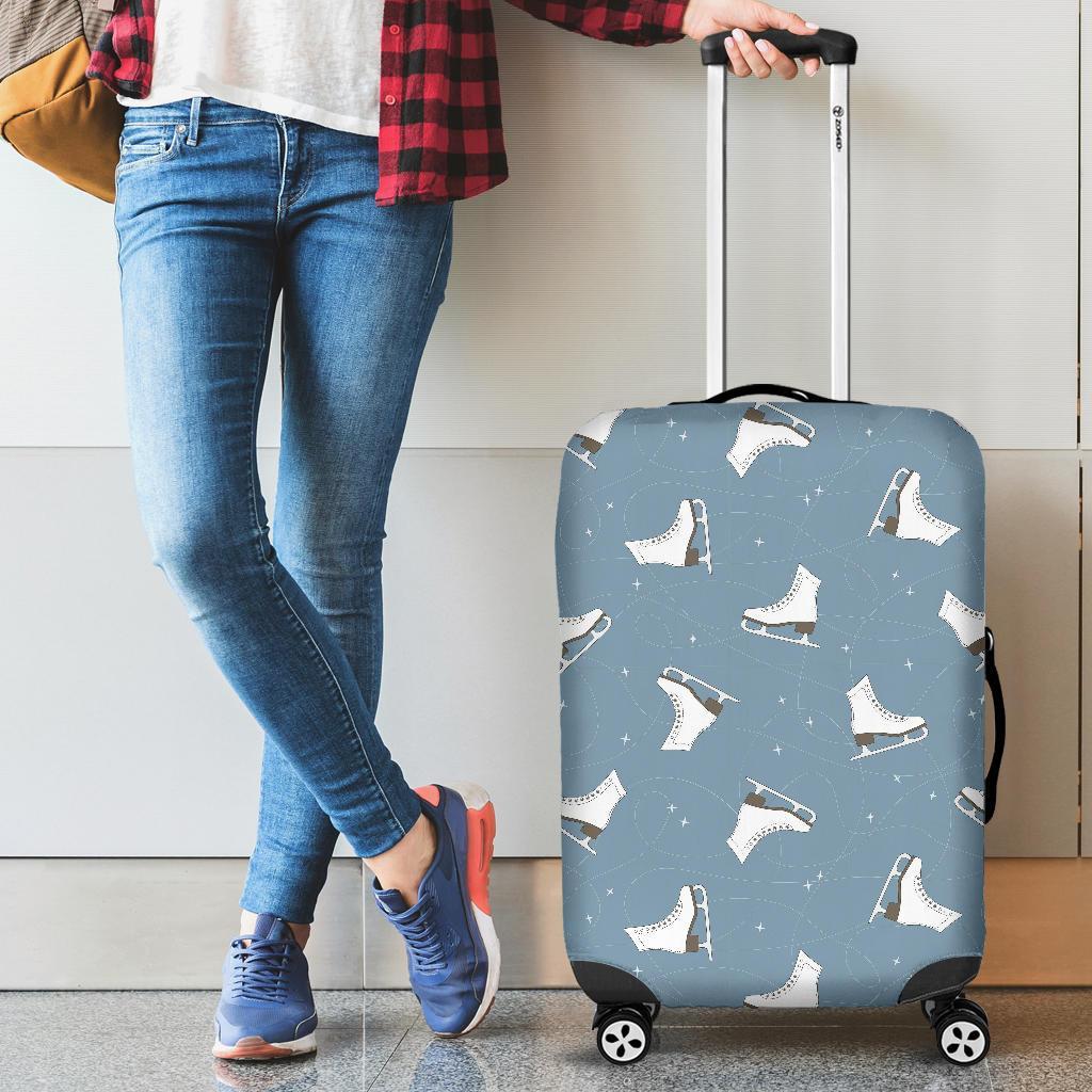 Ice Skate Print Pattern Luggage Cover Protector-grizzshop