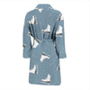 Ice Skate Print Pattern Men Long Robe-grizzshop