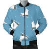 Ice Skate Print Pattern Men's Bomber Jacket-grizzshop