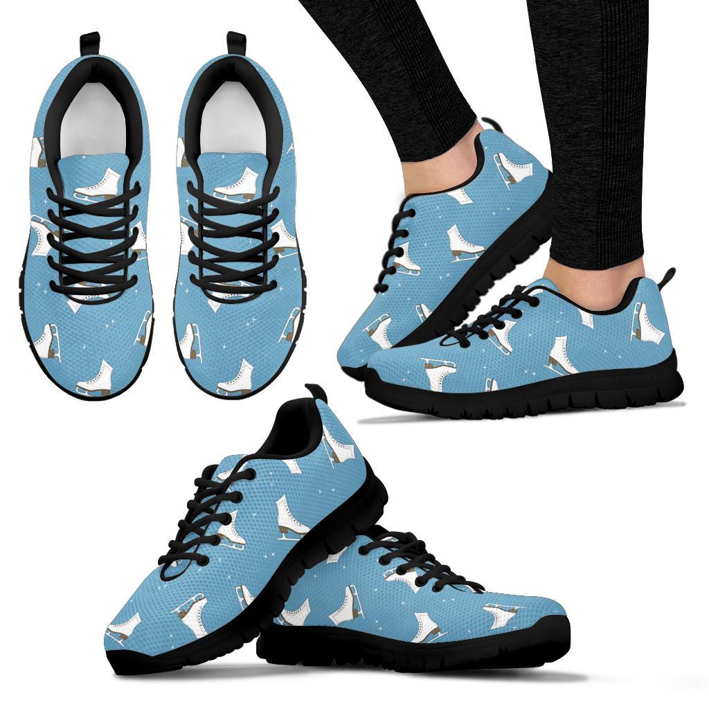 Ice Skate Print Pattern Sneaker Shoes For Men Women-grizzshop