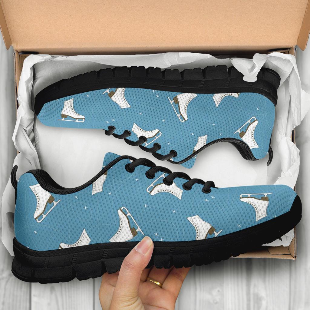 Ice Skate Print Pattern Sneaker Shoes For Men Women-grizzshop