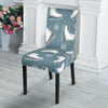 Ice Skate Snowflake Pattern Print Chair Cover-grizzshop