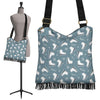 Ice Skate Snowflake Pattern Print Crossbody bags-grizzshop