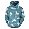 Ice Skate Snowflake Pattern Print Men Women Pullover Hoodie-grizzshop