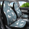 Ice Skate Snowflake Pattern Print Universal Fit Car Seat Covers-grizzshop