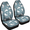 Ice Skate Snowflake Pattern Print Universal Fit Car Seat Covers-grizzshop