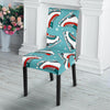 Ice Skate Snowflake Print Pattern Chair Cover-grizzshop