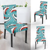 Ice Skate Snowflake Print Pattern Chair Cover-grizzshop