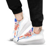 Ice Skates Hockey Print White Athletic Shoes-grizzshop