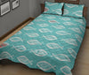 Ichthys Christian Pattern Print Bed Set Quilt-grizzshop