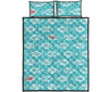 Ichthys Christian Pattern Print Bed Set Quilt-grizzshop