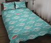 Ichthys Christian Pattern Print Bed Set Quilt-grizzshop